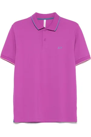 sun68 Contrast-trim polo shirt