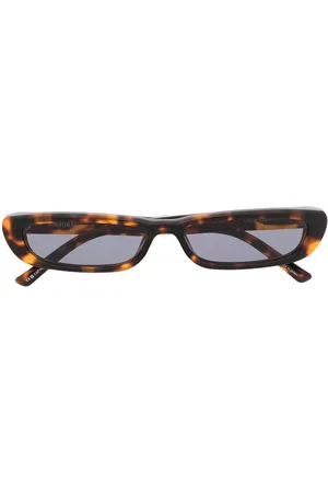 The Attico Thea rectangle-frame sunglasses