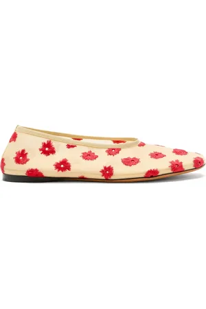 Proenza Schouler Tee floral-embroidered ballet flats
