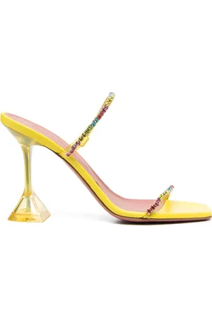 Amina Muaddi Gilda 95 crystal-embellished sandals