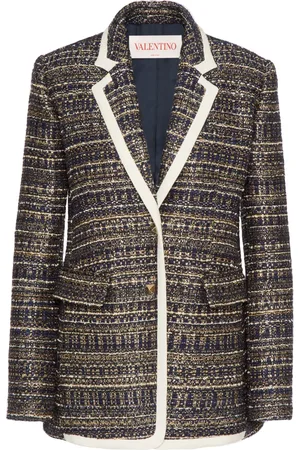 VALENTINO GARAVANI Tweed Party single-breasted blazer