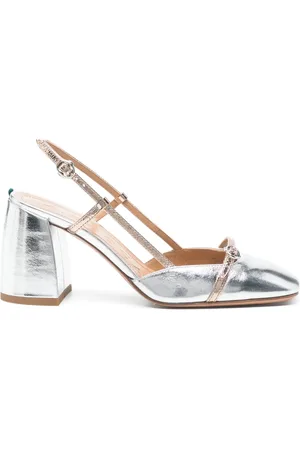A.BOCCA 95mm metallic pumps