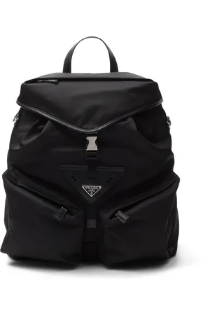 Prada Re-Nylon leather-trimmed backpack