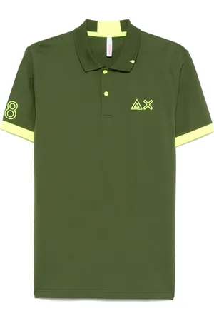 sun68 Logo-embroidered polo shirt
