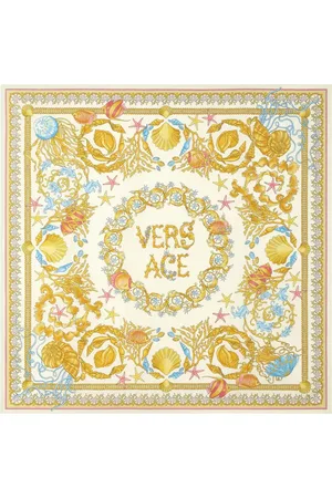VERSACE Underwater Barocco patterned scarf