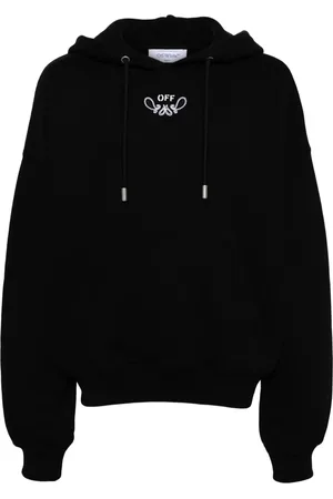 OFF-WHITE Bandana-embroidered cotton hoodie