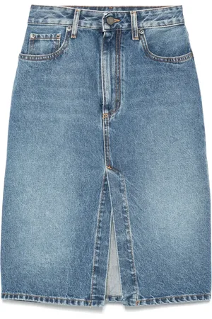 Alessandra Rich Denim pencil skirt