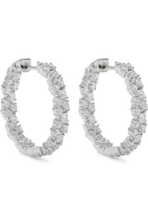 APM Monaco Pav?? hoop earrings