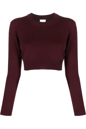 Patou Merino-blend cropped jumper