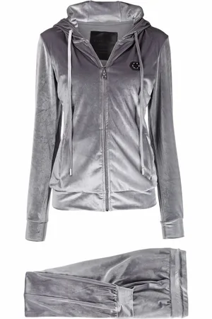 Philipp Plein Logo-embellished velvet tracksuit