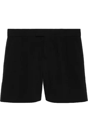 Gucci Logo-appliqué wool shorts
