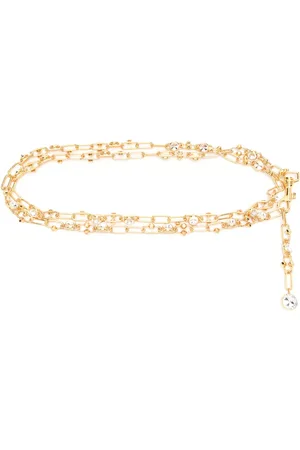 Alessandra Rich Gem-embellished chain belt