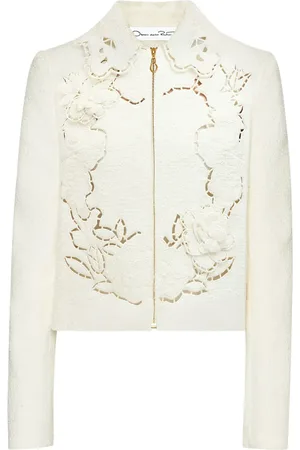 Oscar de la Renta Rose cut-out jacket