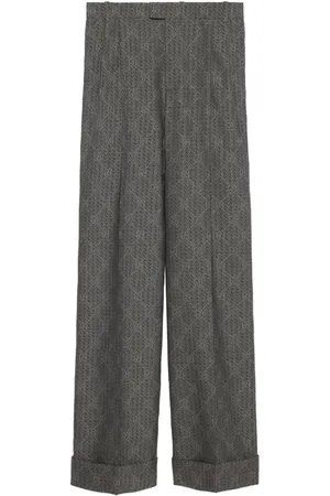 Gucci GG wide-leg wool trousers