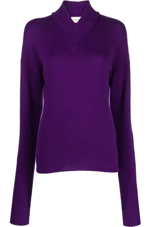 Sportmax Ribbed-trim V-neck jumper