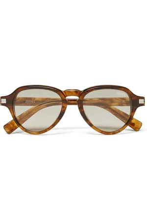Ermenegildo Zegna Round-frame sunglasses