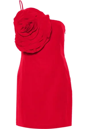 BLUMARINE Floral-appliqué mini dress