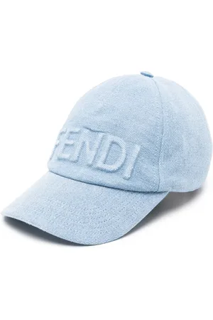 Fendi Logo-embossed denim cap