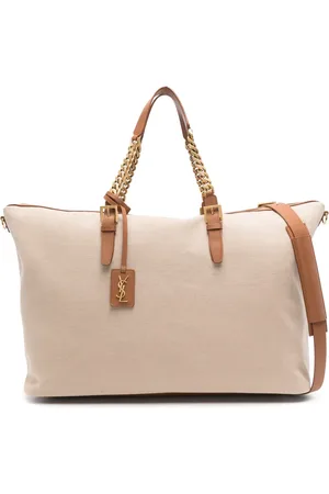 Saint Laurent Cassandre-logo canvas luggage bag