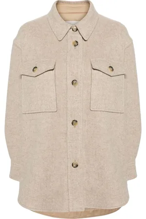Isabel Marant Harveli button-up brushed coat