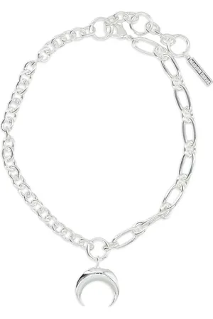 Marine Serre Regenerated moon necklace