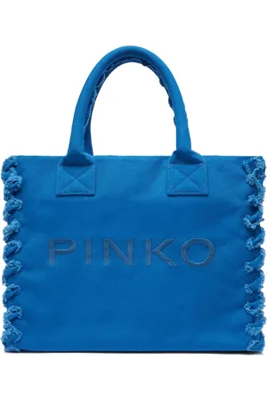 Pinko Logo-embroidered beach bag