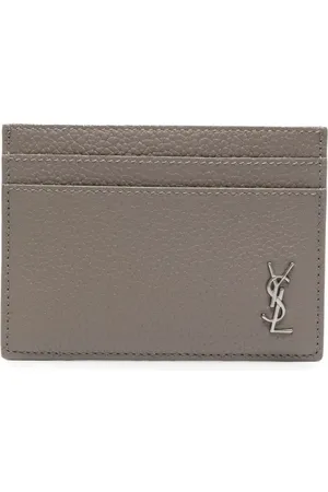Saint Laurent Tiny Cassandre leather cardholder