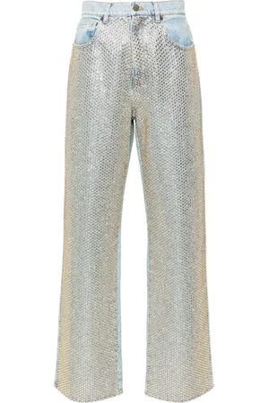GIUSEPPE DI MORABITO Rhinestone-embellished straight jeans