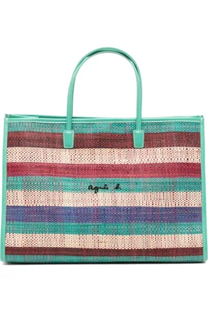 AGNÈS B. Raffia tote bag