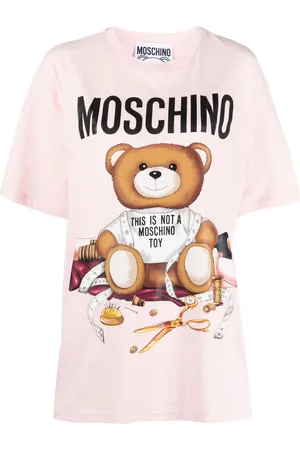 Moschino Teddy bear-print cotton T-shirt