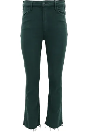Mother The Hustler Ankle Fray flared jeans