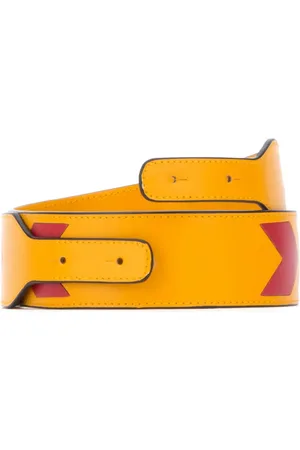 VISONE Colour-block leather bag strap