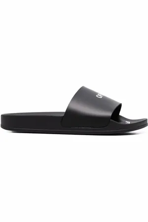 OFF-WHITE Logo-print pool slides