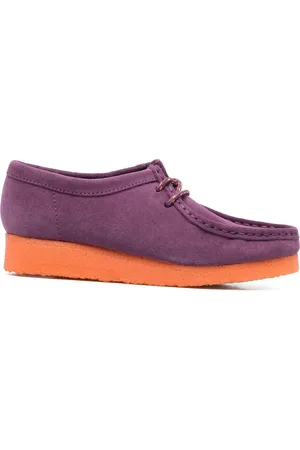 Clarks Colour-block lace-up loafers