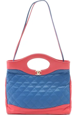 CHANEL 2018-2019 Large CC Quilted Lambskin 31 Shopping Bag satchel