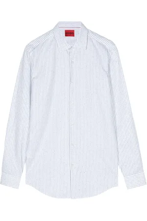 HUGO BOSS Pinstriped cotton shirt