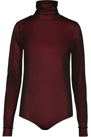 Maison Margiela Sheer long-sleeve jersey bodysuit
