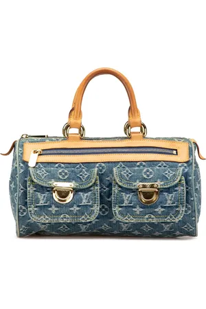 LOUIS VUITTON 2005 Monogram Denim Neo Speedy 30 boston bag