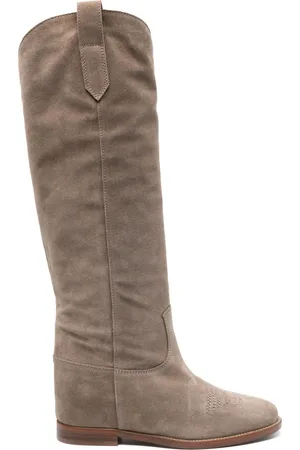 Via Roma Suede cowboy boots
