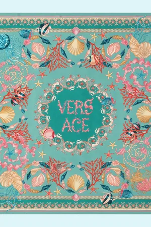 VERSACE Underwater Barocco silk scarf