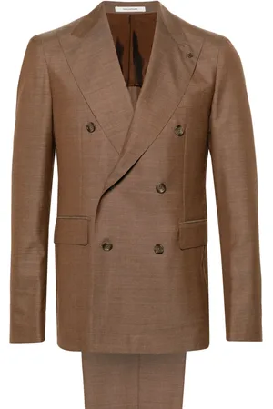 TAGLIATORE Double-breasted virgin wool suit