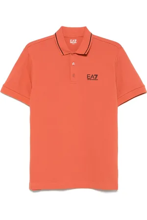 EA7 Piqué-weave polo shirt