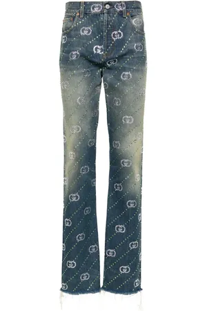 Gucci Interlocking G straight-leg jeans