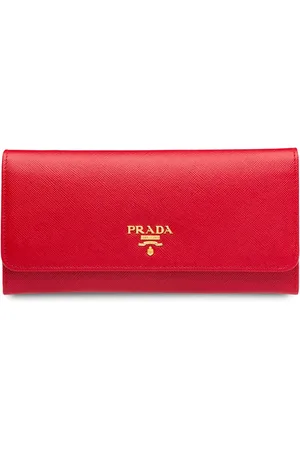 Prada Logo-plaque continental wallet