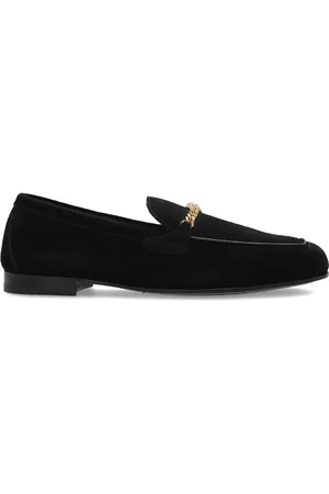 VERSACE Medusa suede loafers