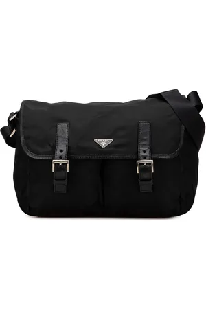 Prada 2000-2013 Tessuto Double Buckle Messenger Bag crossbody bag