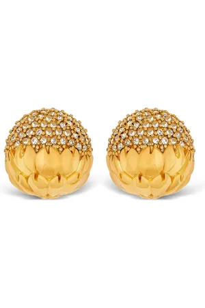 Oscar de la Renta Crystal-embellished earrings