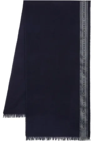 Salvatore Ferragamo Colour-block logo-print scarf