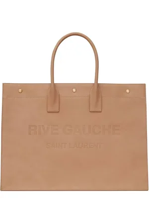 Saint Laurent Rive Gauche embossed leather tote bag