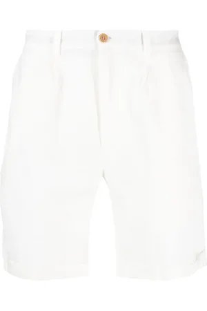 PENINSULA SWIMWEAR Straight-leg linen bermuda shorts